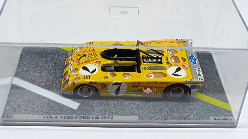Lola T280 Ford 1972 Bagratión-Cabral-De Fierlant Le Mans Bizarre Scale 1:43 - Immagine 2 di 4