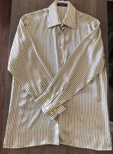 Bernini Beverly Hills Silk Dress Shirt(Beautiful Bought on Rodeo Drive)MSRP $595
