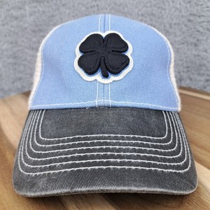 Black Clover Hat Cap Mesh Trucker Blue Logo One Size Top Golf Outdoor Mens