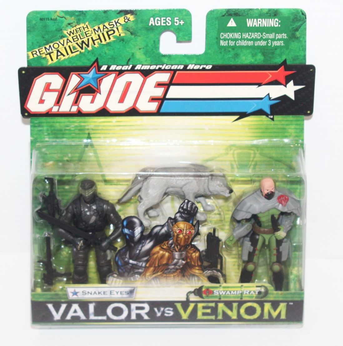 NIP - G.I Joe Valor Vs Venom Snake Eyes + Timber & Swamp Rat Ninja