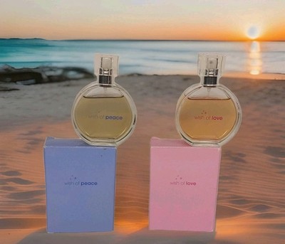 (lot of 2) WISH OF LOVE AND WISH OF PEACE  Eau de Toilette  1.7 FL OZ by Avon