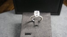 Stunning Womans Jewelry Gorgeous Lab-Created 4CT Radiant Cut Diamond Ring
