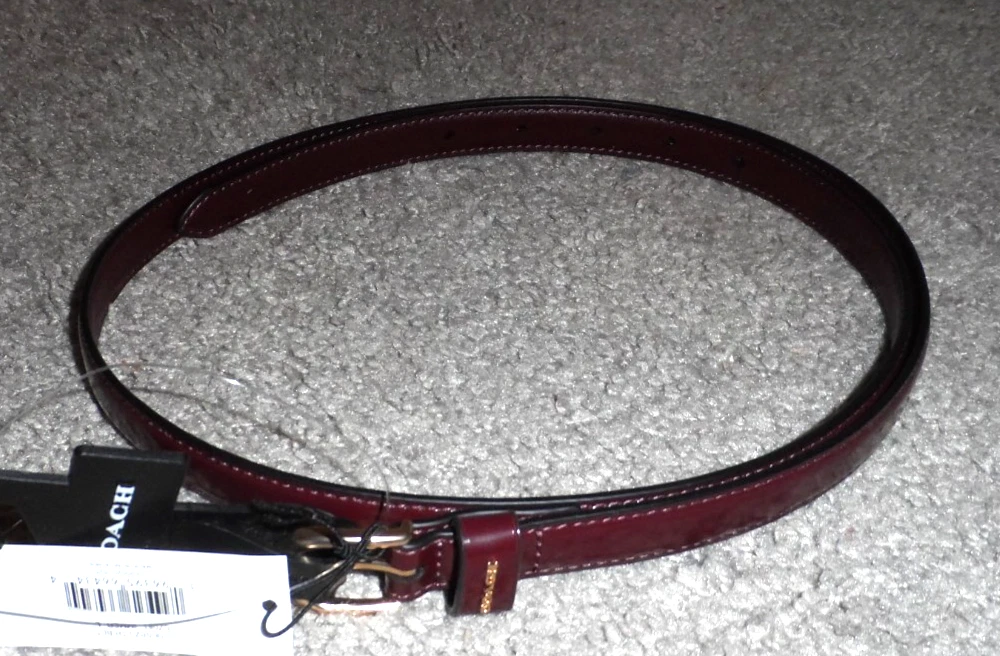 Coach Leather Skinny Belts for Women for sale | eBay display picture 1