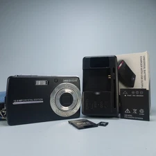 Medion Digital Camera MD 86127 Crystal Edition 12.0MP Black Tested Full Set