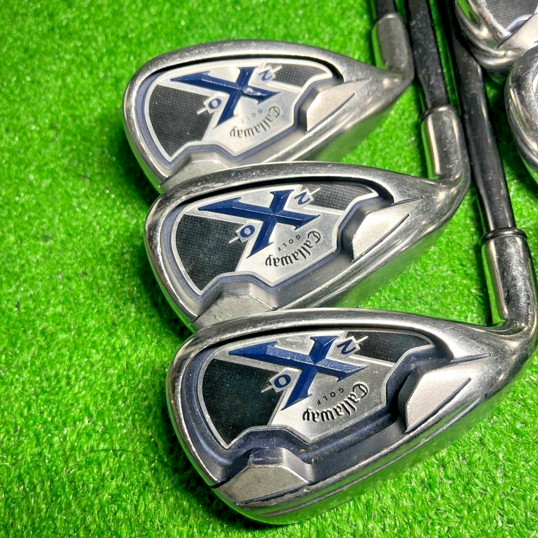Lefty LH Callaway X-20 X20 Iron Set 7pcs 5-Pw,Sw Regular R Flex