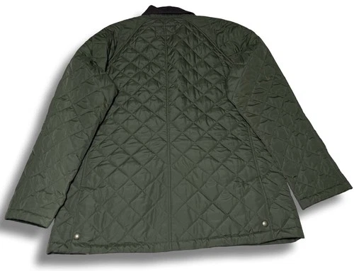 NWT! Lands End Quilted Jacket Mens XL Green Primaloft Corduroy Collar Chore Coat image 11