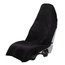 Terry Cloth seat Cover Universal Waterproof Car Sport Towel Seat 1 Pack Black