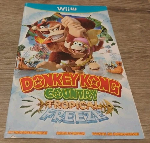 Donkey Kong Country: Tropical Freeze (Nintendo Wii U, 2014) Manual Only