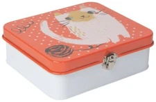 NOW DESIGNS DANICA 'MEOW MEOW' KEEPSAKE BOX CATS! METAL SCHOOL/JEWELRY UNISEX