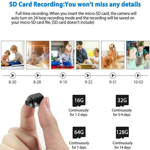 Wifi Mini Camera HD 1080P Video Motion Night Vision DVR Cam Camcorder Security - Picture 7 of 17