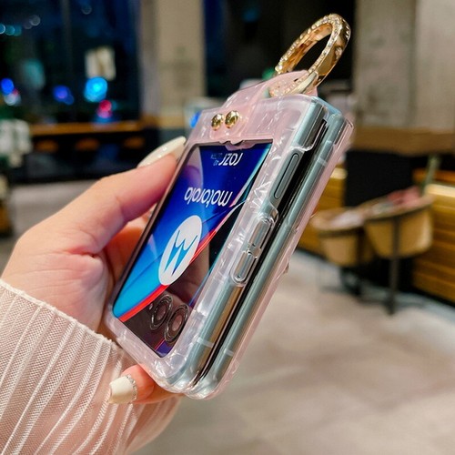 Hülle für Motorola Razr 40/Razr 40 Ultra Stoßfest Ring Ständer Glitzer IMD Abdeckung - Bild 3 von 14