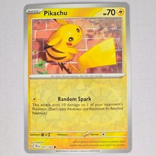 Pikachu 051/162 Temporal Forces Reverse Holo Common Pokemon Card TCG English NM