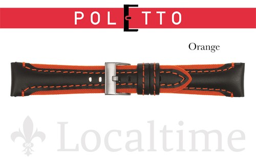 Correas de reloj híbrido de lona, cuero y lorica SKATE de CINTURINI POLETTO (Italia) - Imagen 14 de 20