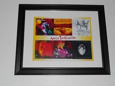 Framed Alice in Chains 1990-2009 Cover Art Dirt, Jar of Flies Poster 14" by 17"