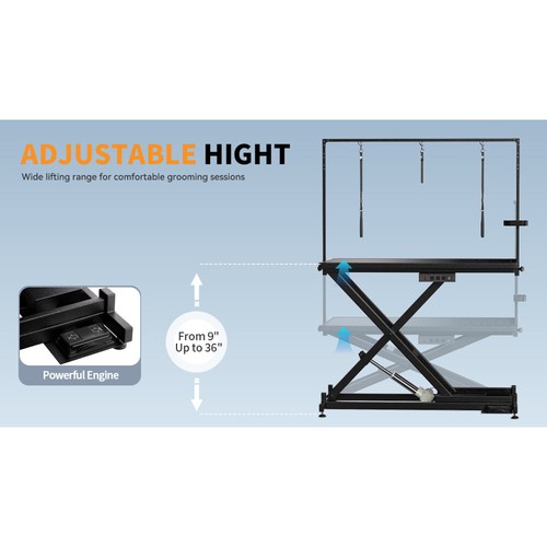 Professional Electric Dog Grooming Table - Heavy Duty, Height Adjustable Pet - Picture 11 of 13