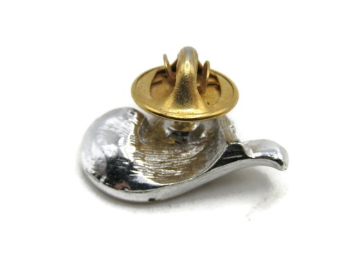 Cowboy Hat Etched & Brushed Finish Silver Tone - Picture 3 of 4