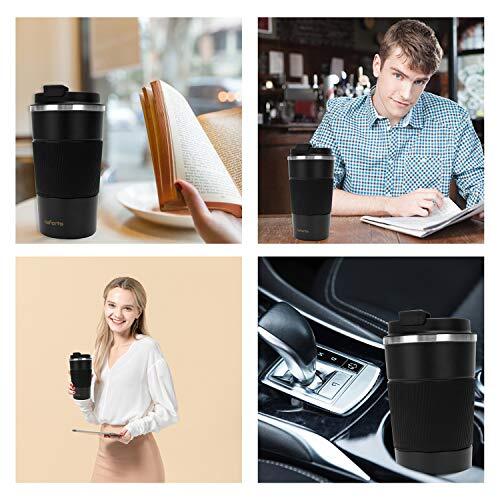 16oz Insulated Coffee Travel Mug Stainless Steel Vacuum Coffee Cup Leakproof Wit - Picture 6 of 6