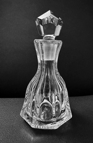 BOSTON & SANDWICH GLASS SMALL ANTIQUE CRYSTAL COLOGNE PERFUME 19TH C. FLINT EAPG - Picture 2 of 8
