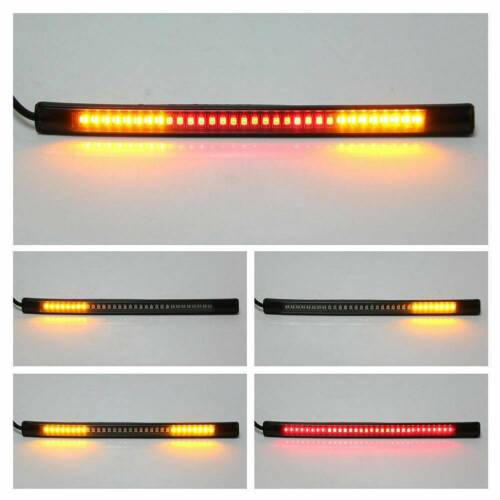 MOTORCYCLE LED STRIPS BAR BRAKE TAIL LIGHT TURN SIGNALS FOR CAFE RACER UNIVERSAL - Picture 8 of 9