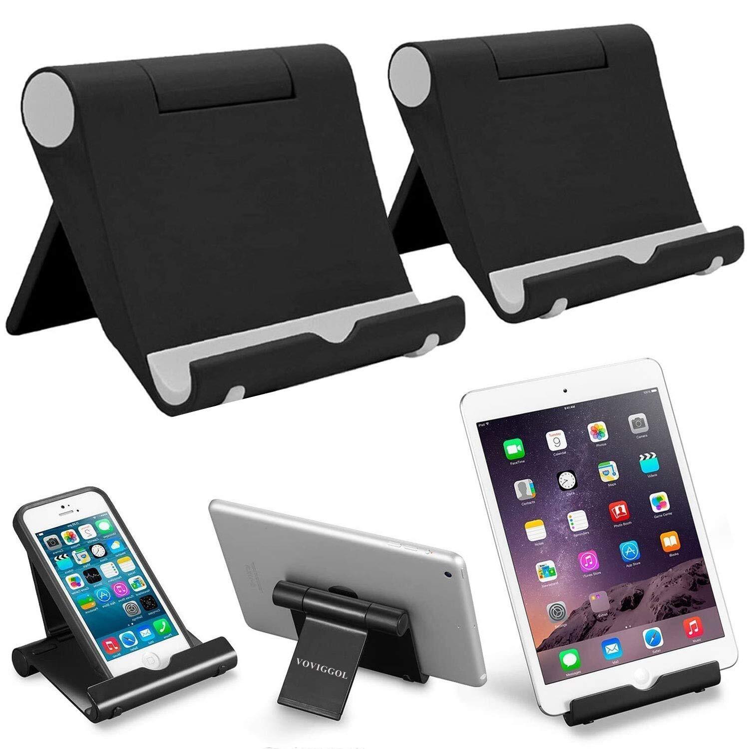2 Pack Cell Phone Stand for Desk, Foldable Cell Phone Holder Mobile Stand Pho...