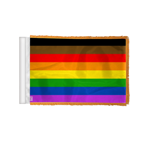 People of Color Flag-Single Sided Printed-Brass Grommets-Fade Proof Colors - Picture 36 of 36