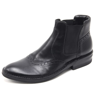 B5976 polacchino uomo TAURUS stivaletto nero boot shoe man