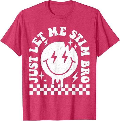 Just Let Me Stim Bro Groovy Let Me Stim Autism Awareness Boy T-Shirt Hoodie - Picture 11 of 14
