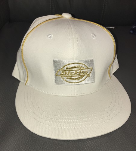 DICKIES BASEBALL FITTED HAT CAP WHITE W 