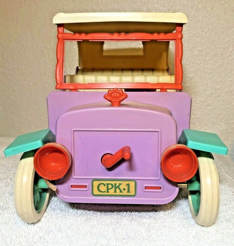 Cabbage Patch Kids Mini Dolls Coleco 1984 Musical Wind-Up Car Buggy WORKS Jalopy - Picture 3 of 6