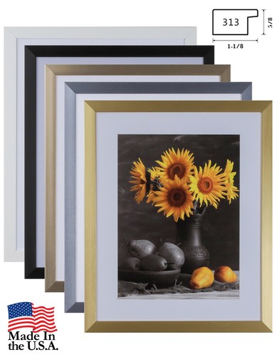 1-1/8" Black Picture Frame 11x14 12x18 16x20 24x36 30x40 36x36 + 313-VI-CS023 - Picture 8 of 11