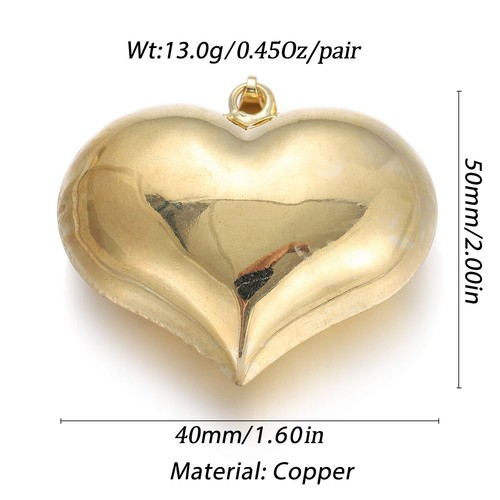 CZ Heart Charm Beads Love Pendant Jewelry Making For Necklace Bracelet DIY - Picture 13 of 53