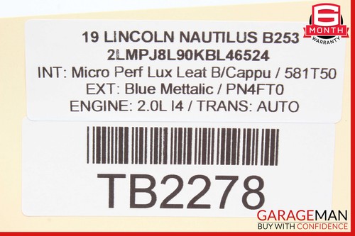 19-21 Lincoln Nautilus Electric Parking Brake Control Switch Button OEM - Picture 10 of 10