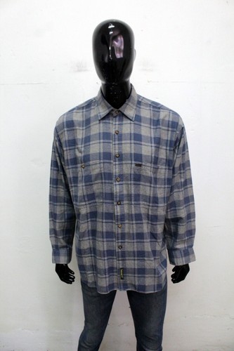 Timberland Uomo Taglia L Camicia Chemise Shirt Manica Lunga Cotone Multicolore - Foto 5 di 12