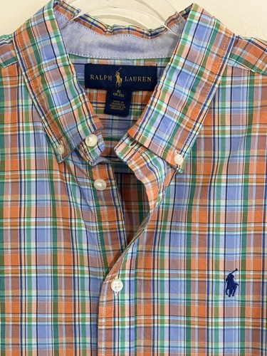 Polo Ralph Lauren Boys Plaid Shirt Size Xl (18-20) Long Sleeve-NWOT - Picture 12 of 12