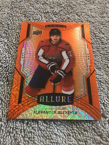 2020-21 Upper Deck Allure ALEXANDER ALEXEYEV Rookie RC Orange Parallel Capitols - Picture 2 of 3
