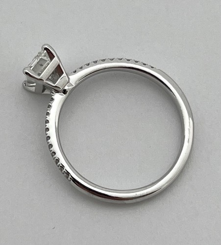 EMERALD CUT SOLITAIRE 1.05 CARAT TOTAL, GIA CERT, 14K WG, APPR. RET USD $5,900 - Picture 7 of 12