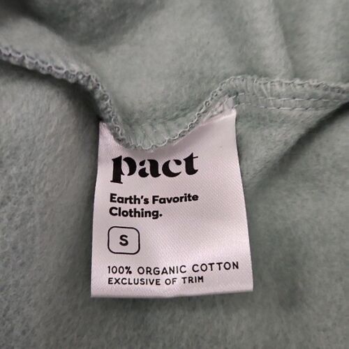 Pact Organic Cotton Herbs Graphic Slouchy Crewneck Sweatshirt Size Small New - Picture 5 of 6