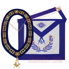 Masonic Regalia Blue Lodge Jr. Deacon Lambskin Aprons Chain Collars Jewel