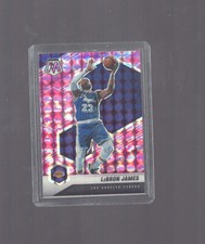 2020-21 Panini Mosaic Lebron James Pink Camo Prizm #81 Los Angeles Lakers