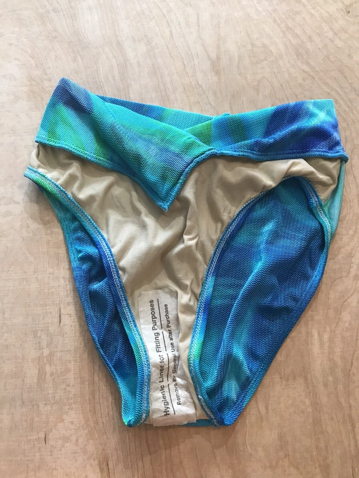 Parte inferior de bikini Athena Collection azul/verde talla 6 Foto 4 de 4
