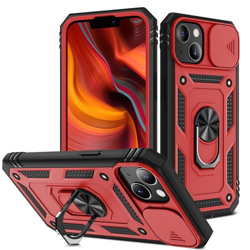 Custodia supporto anello antiurto fotocamera diapositiva per iPhone 16 15 Pro Max 14 13 12 - Foto 16 di 20