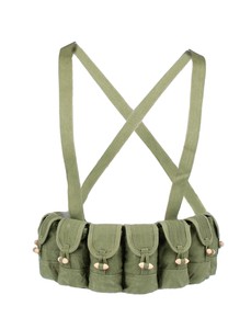SURPLUS-CHINESE-MILITARY-TYPE-56-SEMI-AMMO-CHEST-RIG-BANDOLIER-POUCH-31165