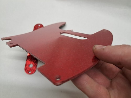 Lefty Red Glitter Pickguard + Cover set for Fender Tele Telecaster - Picture 16 of 19