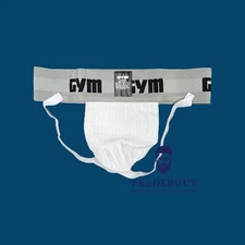 Gym Men white 3" athletic supporter jock straps jockstrap underwear