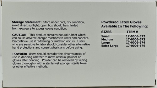 Colonial Scientific 100 Large Latex Powered Gloves - Picture 3 of 7