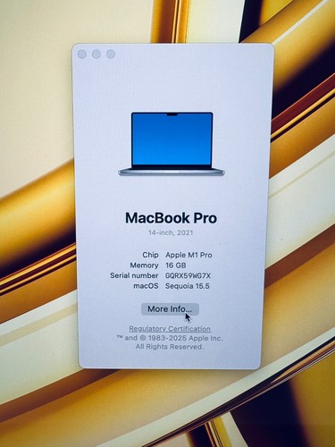 Apple MacBook Pro 14" M1 Pro 8-Core CPU 14-Core GPU, 16GB Ram, 512GB SSD Silver - Afbeelding 18 van 23