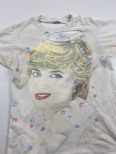 Rare Vintage 80s Clones Princess Diana Shirt L