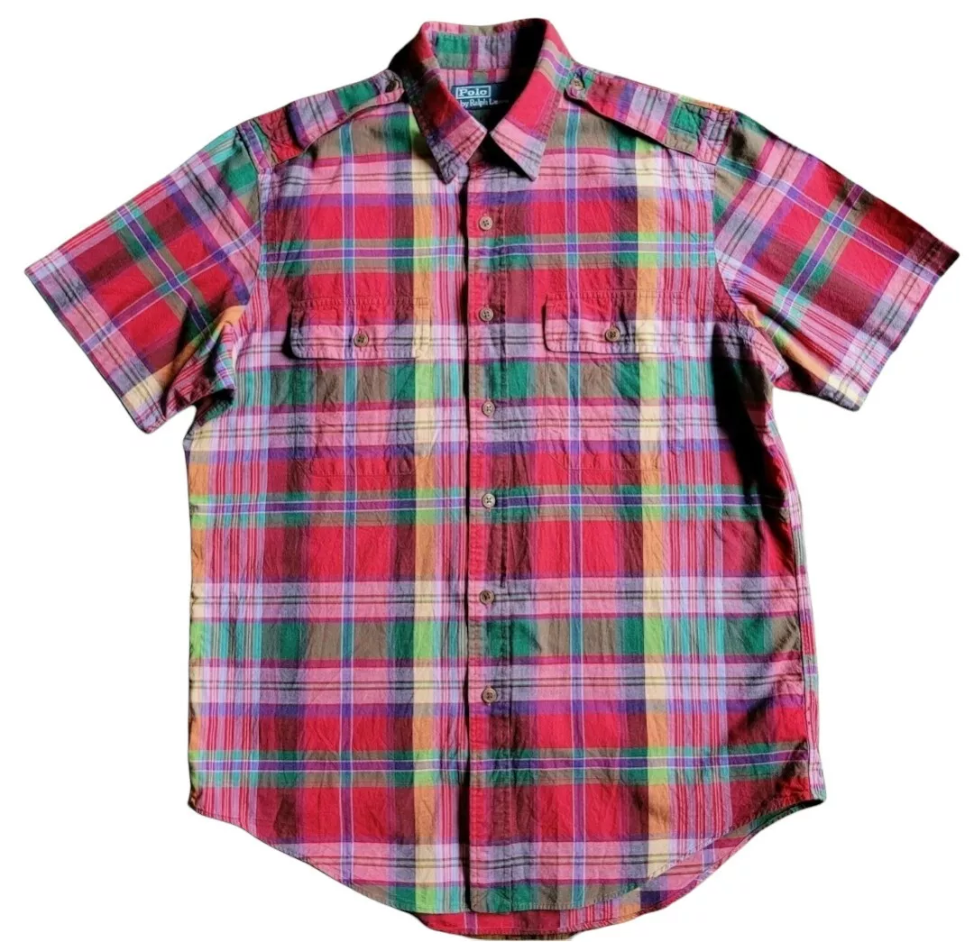 Madras short store sleeve shirts