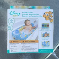 Disney Nemo Inflatable Safety Bathtub New Sealed W/ Box Damage See Read