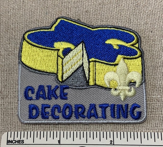 BSA CAKE DECORATING Cub Scouts Badge PATCH Uniform Camp Boy Scout Blue